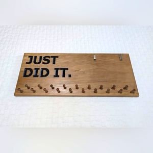 Handmade! Race Medal Hanger. Custom wooden display sign!